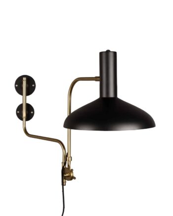 Devi wandlamp Dutchbone zwart