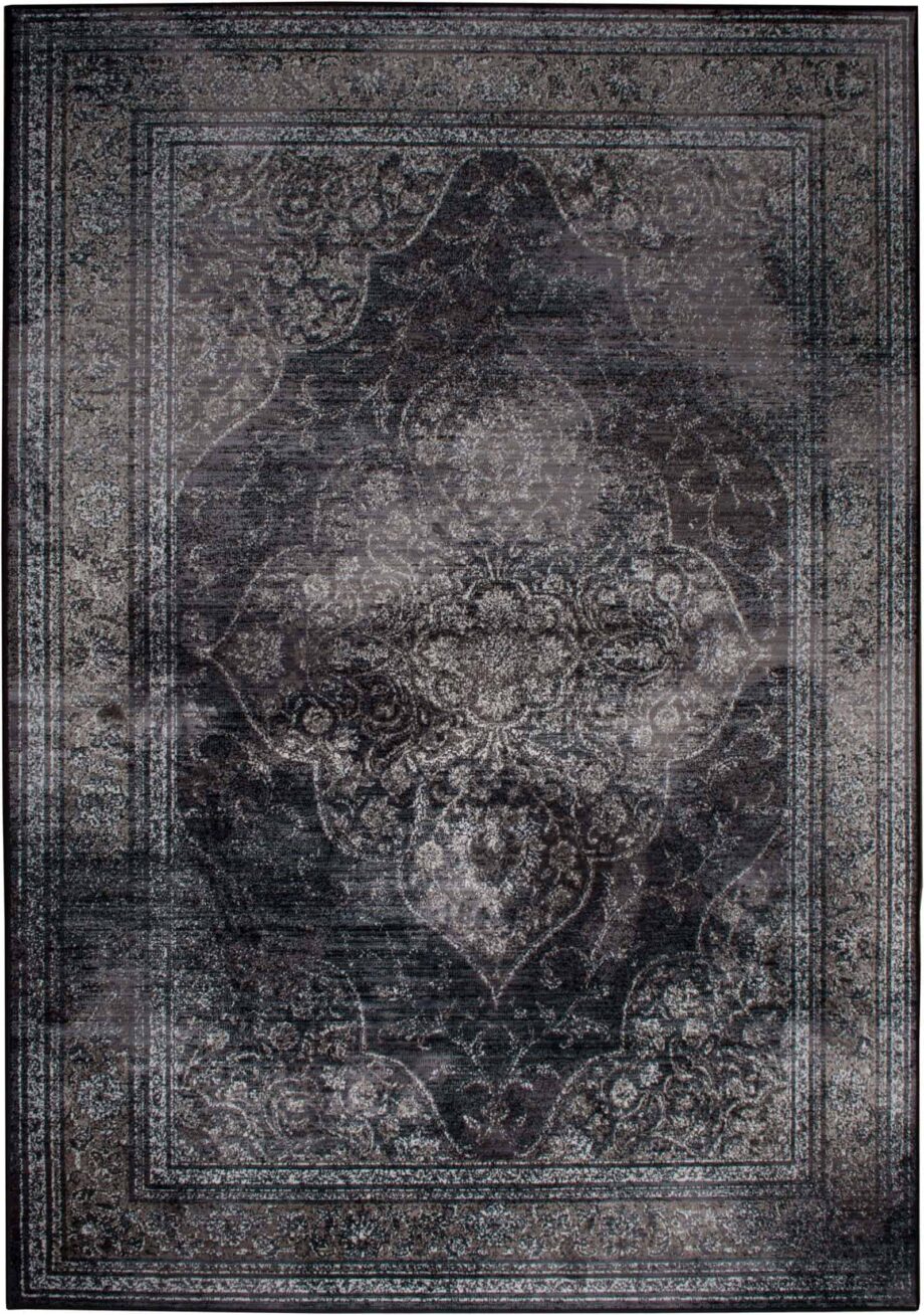 Rugged carpet Dutchbone dark grey